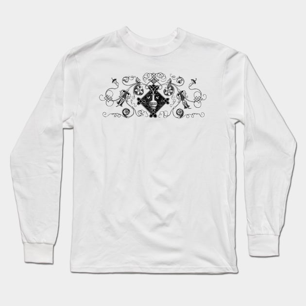 vintage ornamental design Long Sleeve T-Shirt by AltrusianGrace